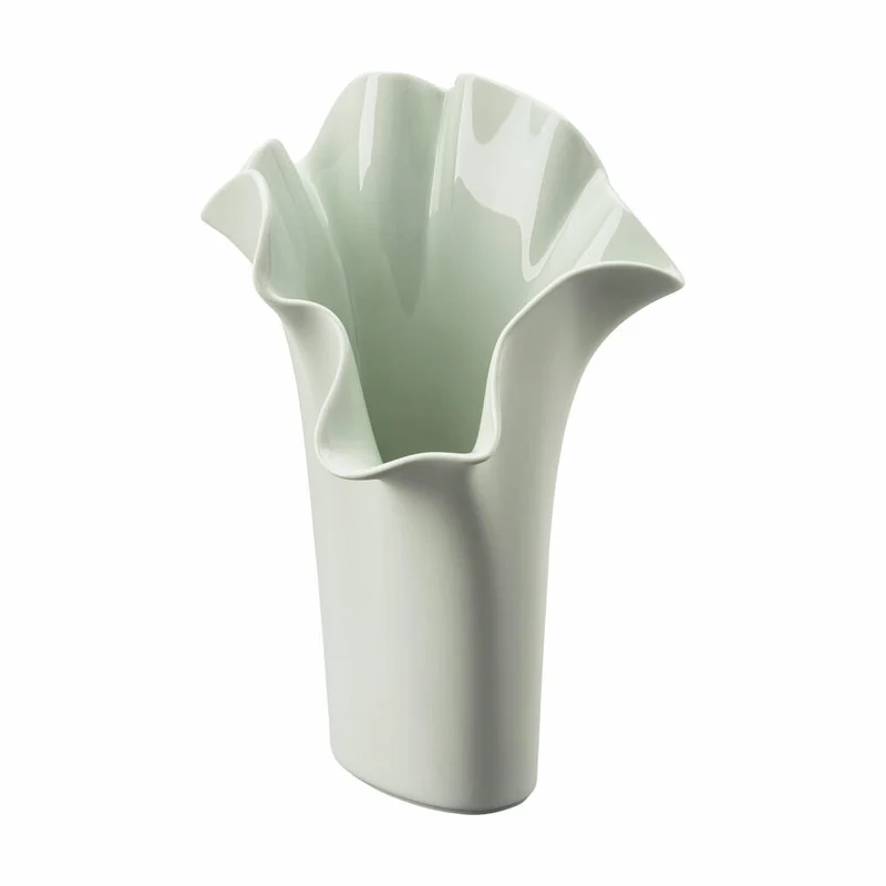 Rosenthal Vase Asym Sea Salt, Dekovase, Porzellan, Grau, 30 cm, 13577-426322-26030