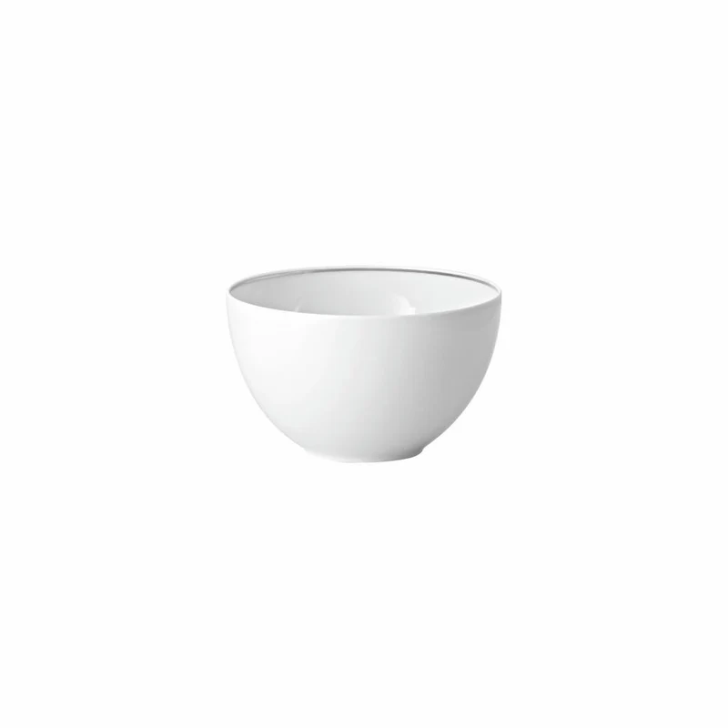 Rosenthal Multifunktionsschale TAC Gropius Platin, Porzellan, Weiß-Silber, 14.2 cm, 11280-403241-15394