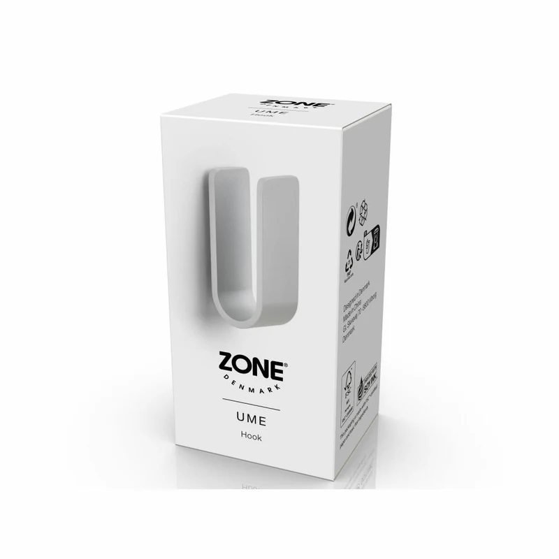 Zone Denmark Haken Ume Soft Grey, Handtuchhaken, Aufhängung, Aluminium, Grau, 34990