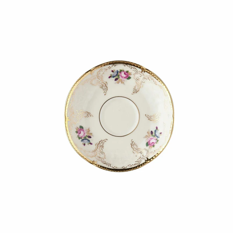 Rosenthal Espresso-Mokka-Untertasse Sanssouci Elfenbein Diplomat, Porzellan, Mehrfarbig, 11.4 cm, 20480-308550-14721