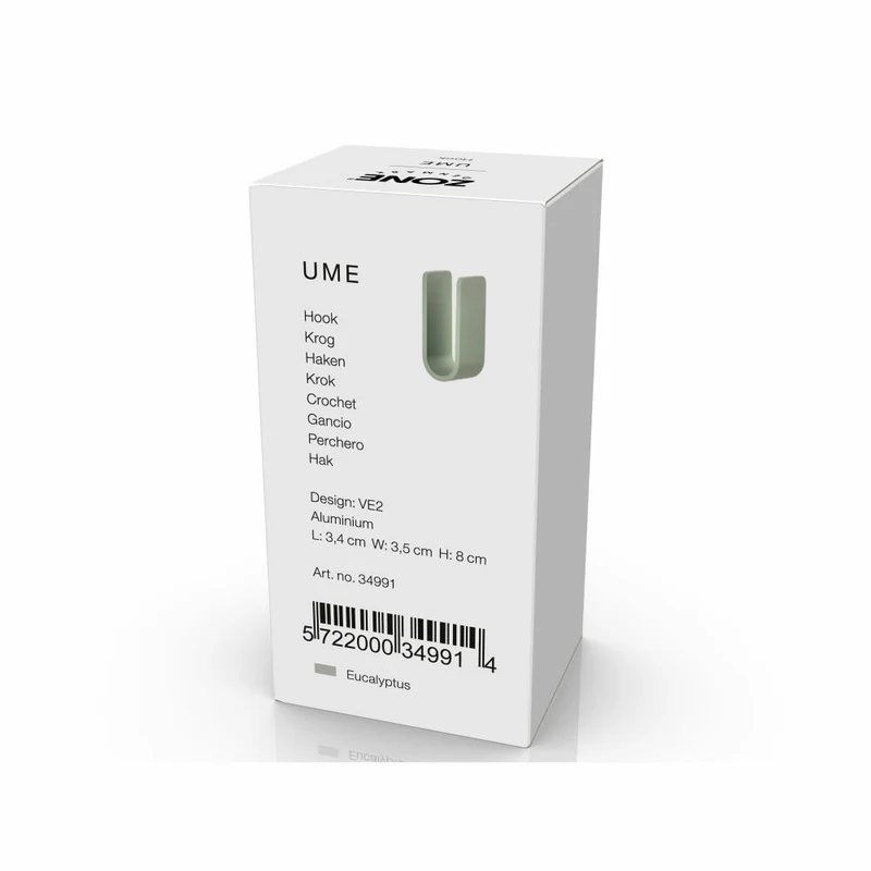 Zone Denmark Haken Ume Eucalyptus, Handtuchhaken, Aufhängung, Aluminium, Grün, 34991