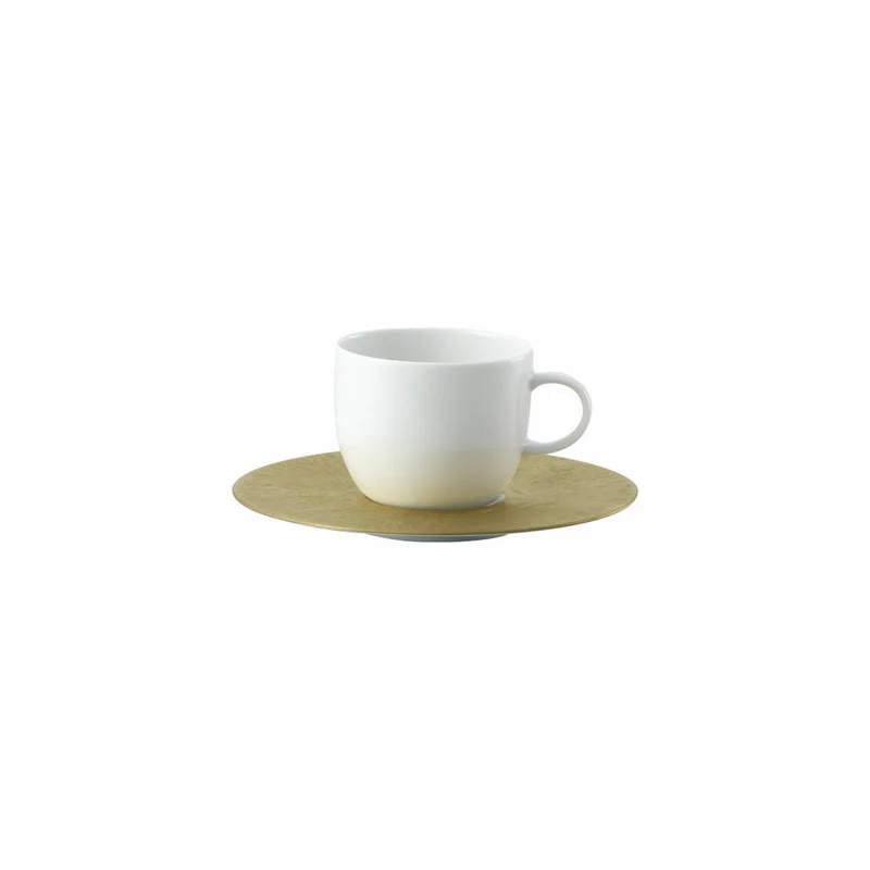 Rosenthal Kaffeetasse Zauberflöte Sarastro mit Untertasse, Porzellan, Gold, 11260-206503-14740