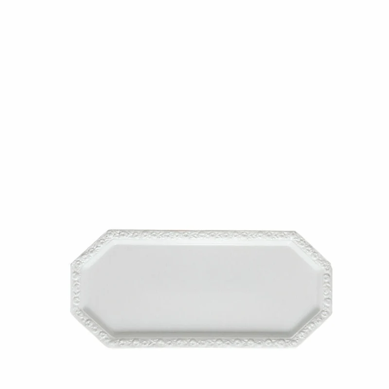 Rosenthal Kuchenplatte Maria rechteckig, Porzellan, Weiß, 35.8 x 16.2 cm, 10430-800001-12844
