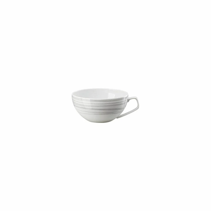 Rosenthal Tee-Obertasse TAC Gropius Stripes 2.0, Porzellan, Grau, 240 ml, 11280-403261-14642