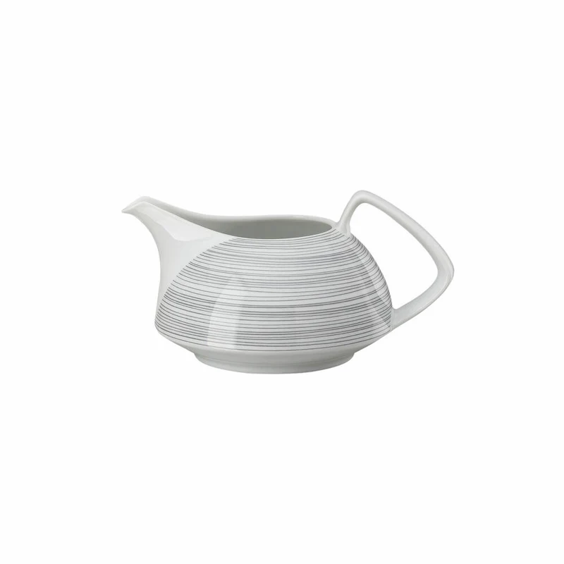 Rosenthal Milchkännchen TAC Gropius Stripes 2.0 für 6 Personen, Porzellan, Grau, 250 ml, 11280-403261-14430