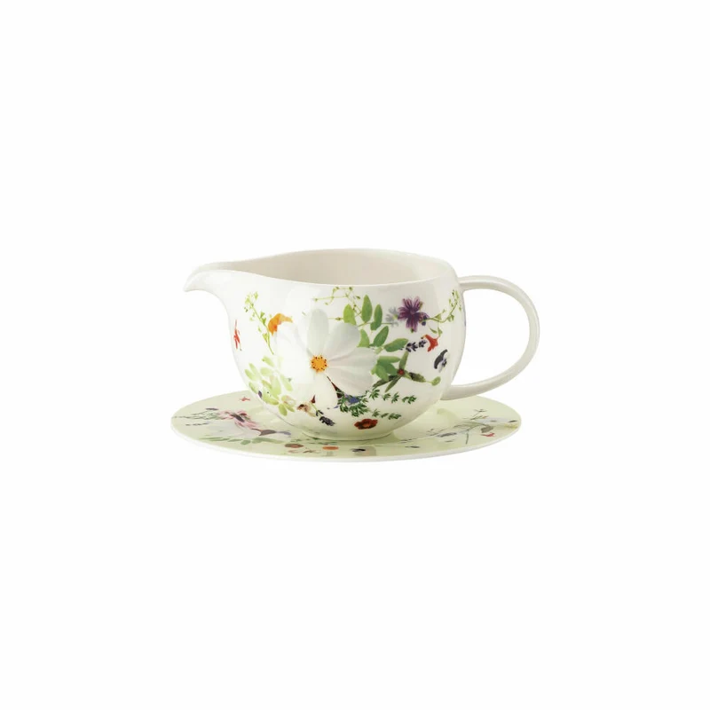 Rosenthal Sauciere Brillance - Grand Air mit Untertasse, Bone China, Mehrfarbig, 550 ml, 10530-405109-11622