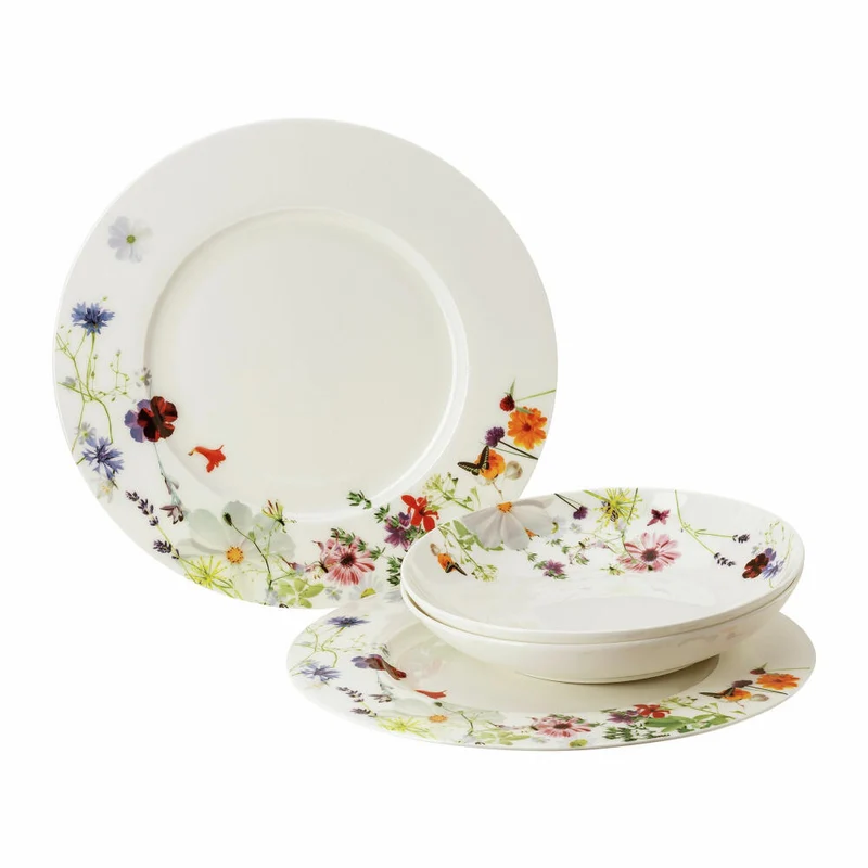 Rosenthal Geschirr-Set Brillance - Grand Air 4-tlg., Bone China, Mehrfarbig, 10530-405109-28539