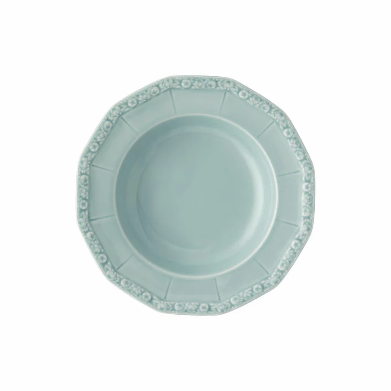 Rosenthal Suppenteller Maria Pale Mint, Porzellan, Grün, 23 cm, 10430-407167-10323