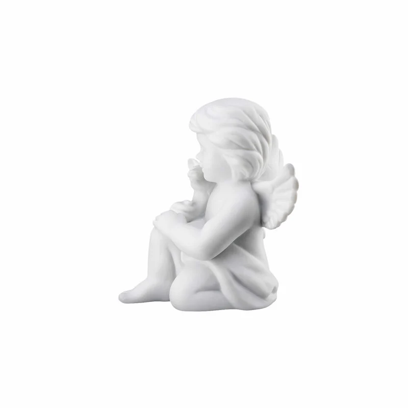 Rosenthal Dekofigur Engel mit Bambi, Porzellan, Weiß, 6 cm, 69054-000102-90533