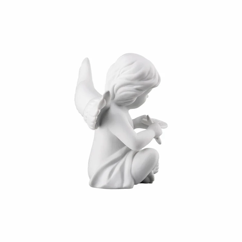 Rosenthal Dekofigur Engel mit Malerpalette, Porzellan, Weiß, 9.8 cm, 69055-000102-90535