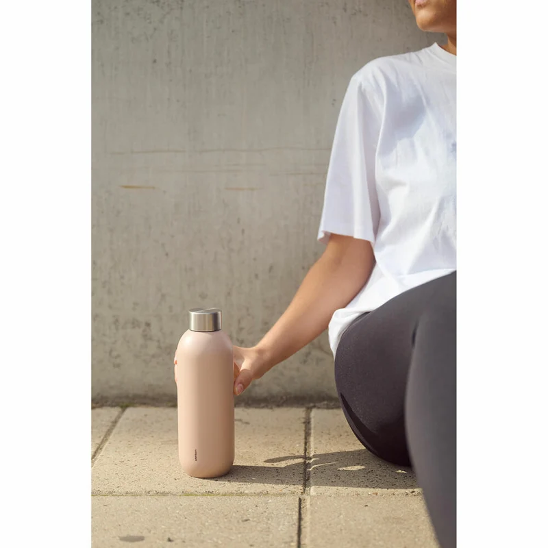 Stelton Isolierflasche Keep Cool, Stahl, Kunststoff, Heather, 600 ml, 355-25