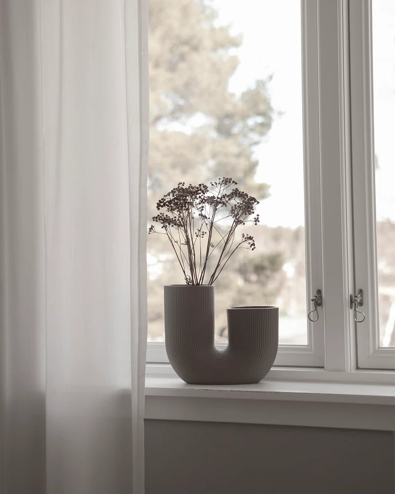 STOREFACTORY Stravalla Vase braun