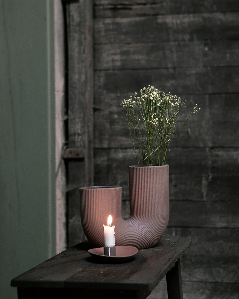 STOREFACTORY Stravalla Vase braun