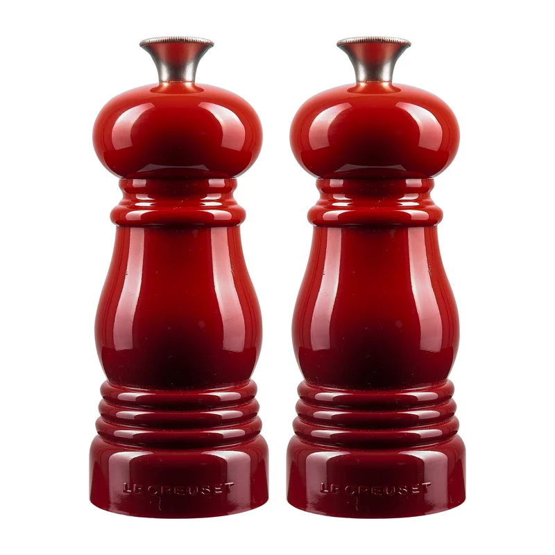 Salz und Pfeffermühle Set – Kirschrot