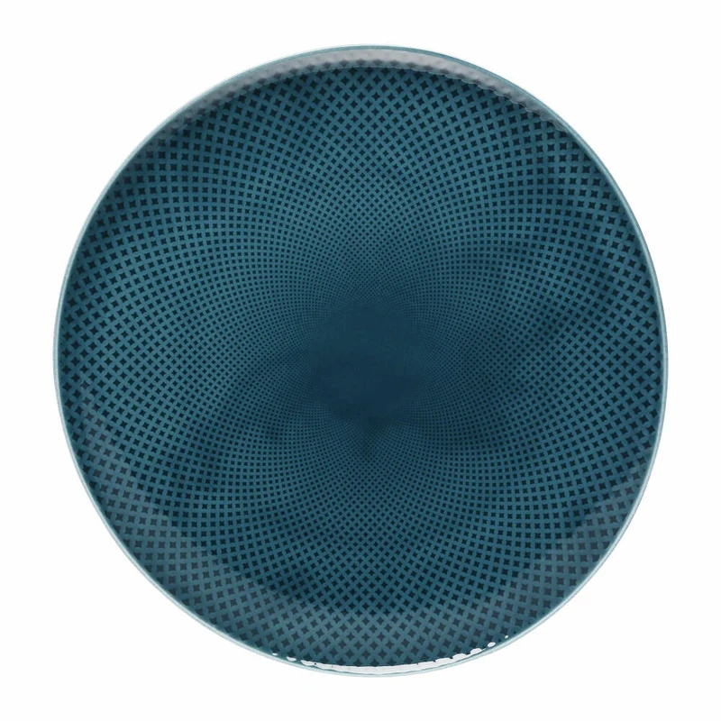 Rosenthal Teller Junto Ocean Blue flach, Porzellan, Blau, 32 cm, 10540-405202-10872