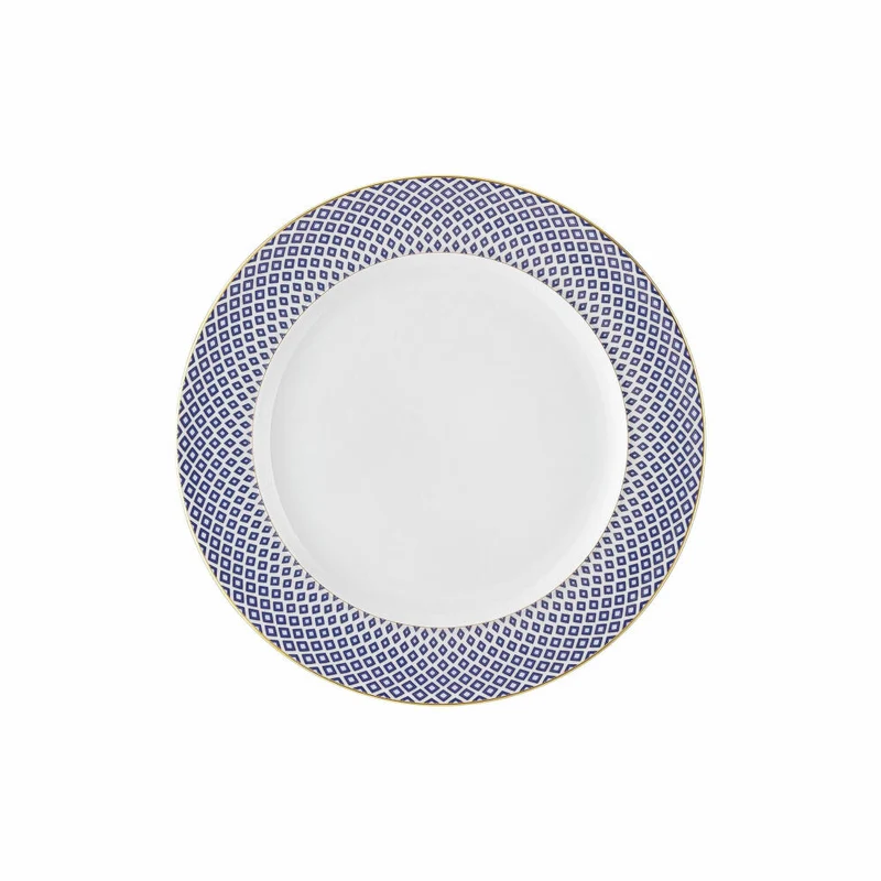 Rosenthal Frühstücksteller Franics - Carreau Bleu, Porzellan, Mehrfarbig, 22 cm, 10460-404307-10222