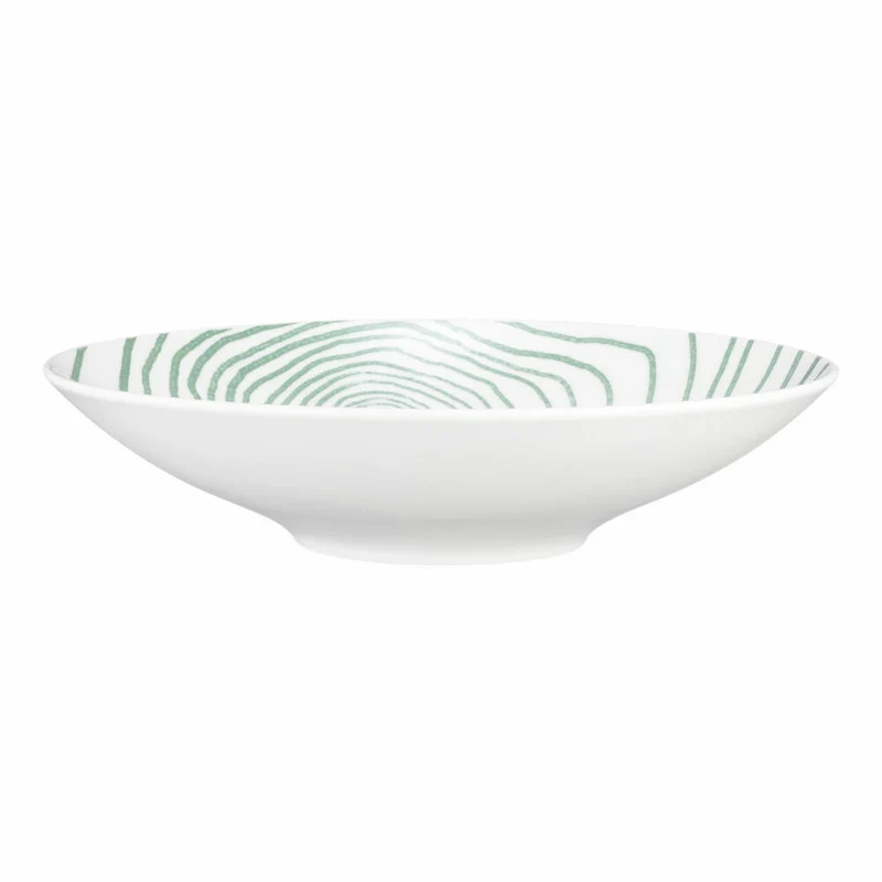 Seltmann Weiden Pasta-/Suppenteller Life Nature Jahresringe, Porzellan, Grün, 23 cm, 001.772831