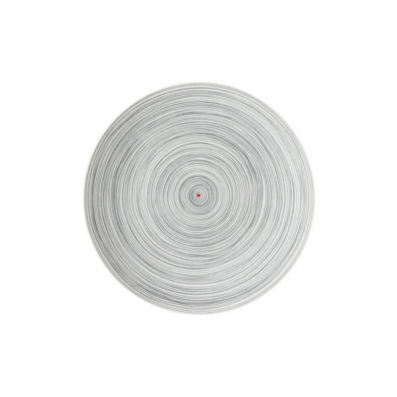 Rosenthal Frühstücksteller TAC Gropius Stripes 2.0, Porzellan, Grau, 22 cm, 11280-403261-10222