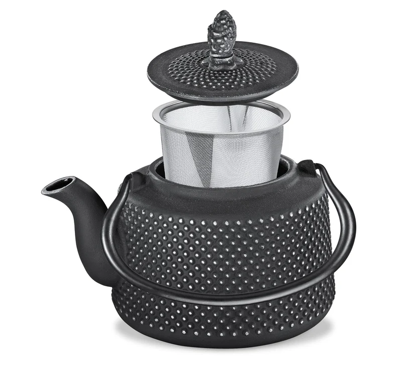 Teekanne 0,65l schwarz Masala