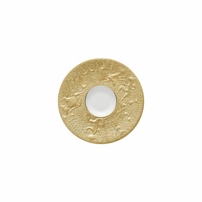Rosenthal Tee-Untertasse Zauberflöte Sarastro, Porzellan, Gold, 15.3 cm, 11260-206503-14641