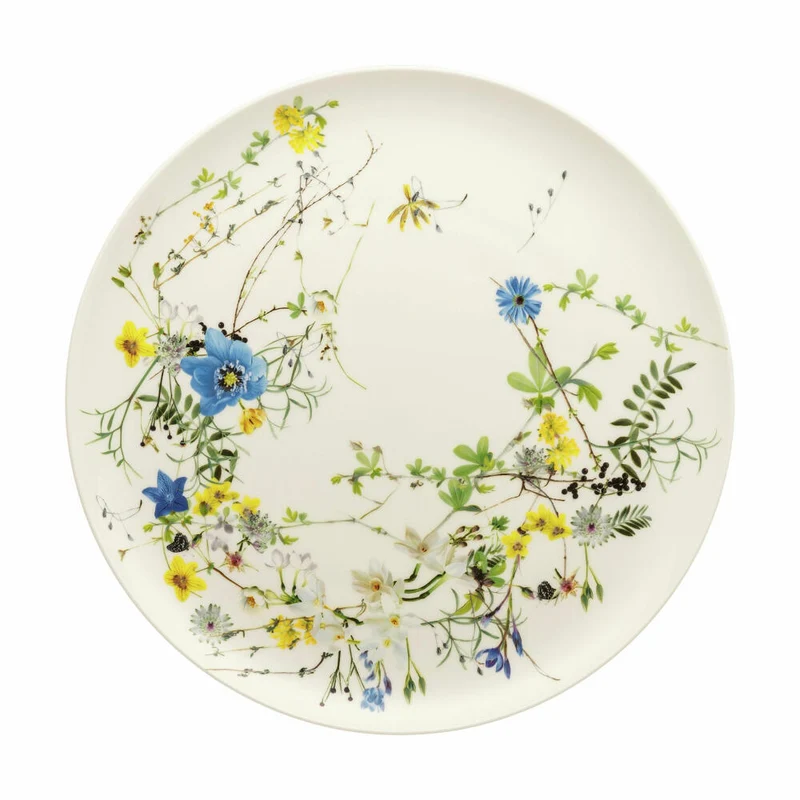 Rosenthal Platzteller Brillance - Fleurs des Alpes, Bone China, Mehrfarbig, 32 cm, 10530-405108-10262