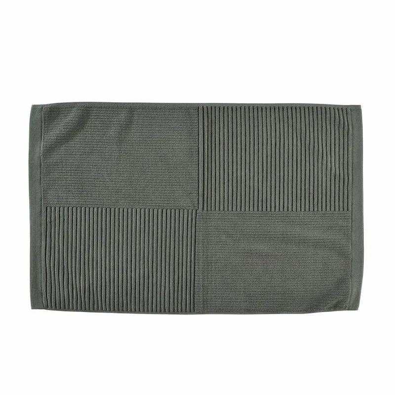 Zone Denmark Badematte Classic Olive Green, Baumwolle, Grün, 80 x 50 cm, 34975