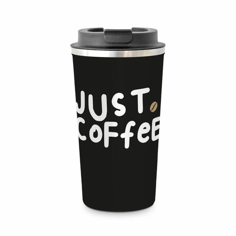 PPD Just Coffee Coffee2go, Thermobecher, Coffee To Go, Isobecher, Iso Becher, Edelstahl, 450 ml, 181403078