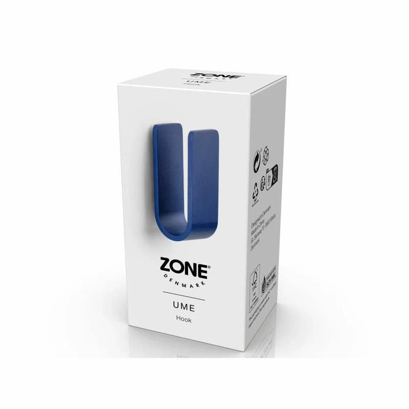 Zone Denmark Haken Ume Indigo Blue, Handtuchhaken, Aufhängung, Aluminium, Blau, 34995