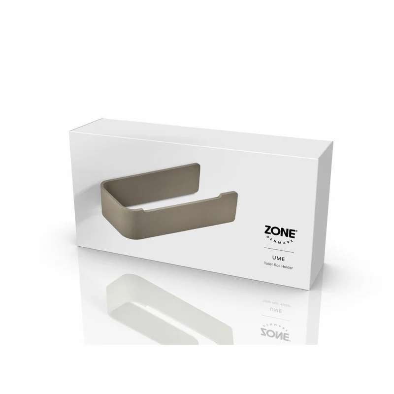 Zone Denmark Toilettenpapierhalter Ume Taupe, WC-Rollenhalter, Aluminium, Braun, 35002