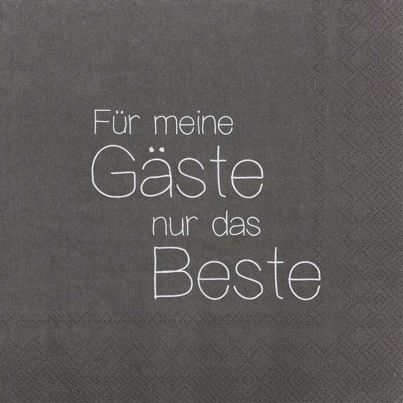 RAEDER DESIGN Papierservietten Für meine Gäste nur das Beste