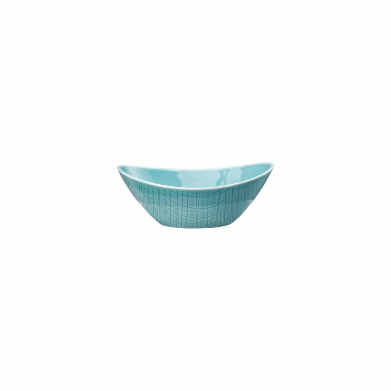 Rosenthal Schale Mesh Colours Aqua oval, Porzellan, Blau, 15 x 11 cm, 11770-405152-15751
