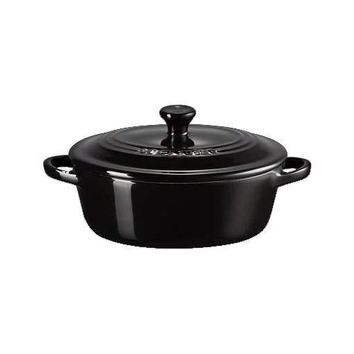 Mini Cocotte oval – Schwarz