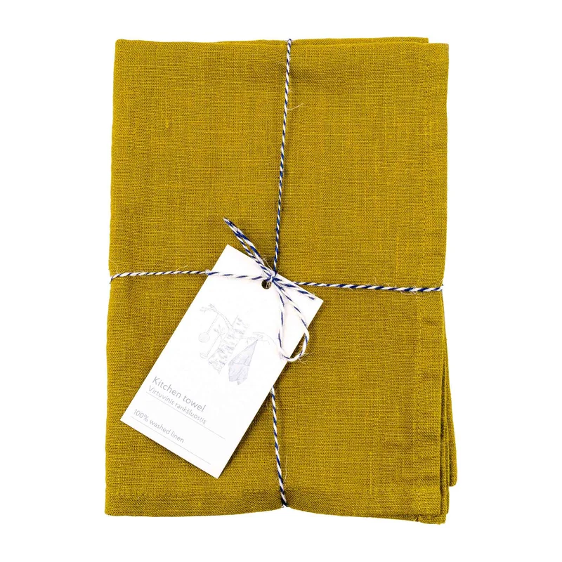 Leinen Geschirrtuch – Moss Green