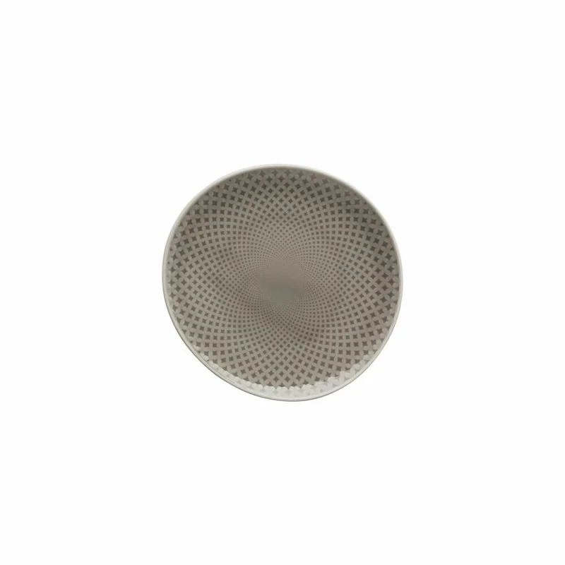 Rosenthal Teller Junto Pearl Grey flach, Porzellan, Grau, 16 cm, 10540-405201-10856