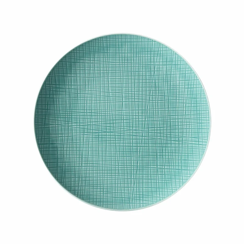 Rosenthal Teller Mesh Colours Aqua flach, Porzellan, Blau, 27 cm, 11770-405152-10867