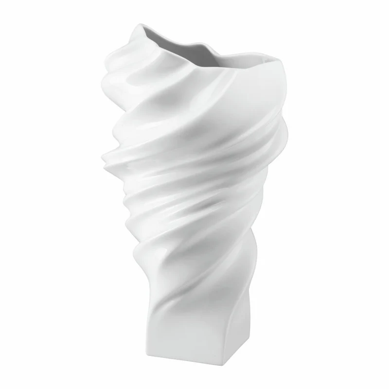 Rosenthal Vase Squall, Dekovase, Porzellan, Weiß, 32 cm, 14463-800001-26032