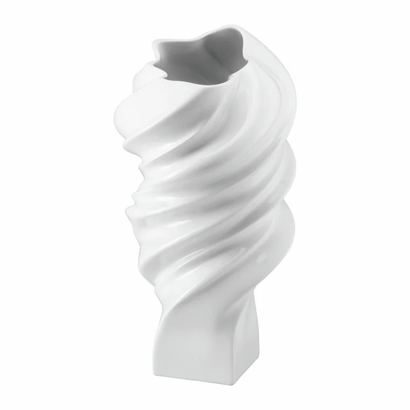 Rosenthal Vase Squall, Dekovase, Porzellan, Weiß, 32 cm, 14463-800001-26032
