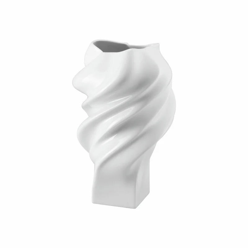 Rosenthal Vase Squall, Dekovase, Porzellan, Weiß, 23 cm, 14463-800001-26023