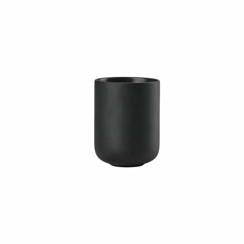 Zone Denmark Zahnbürstenbecher Sensu Black, Zahnbürstenhalter, Steinzeug, Schwarz, 34927