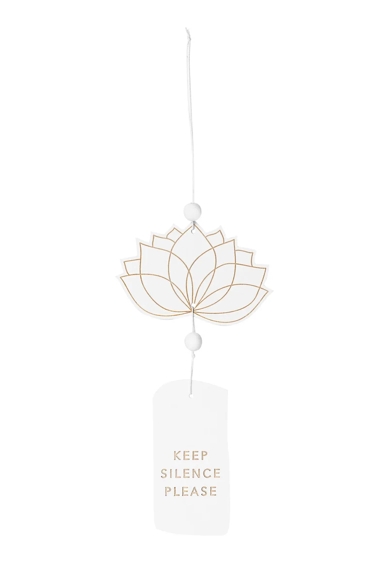 RÄDER DESIGN Zen Spirit Türhänger Lotusblüte Keep Silence