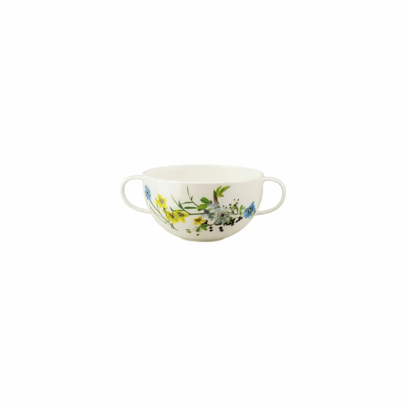 Rosenthal Suppen-Obertasse Brillance - Fleurs des Alpes, Bone China, Mehrfarbig, 370 ml, 10530-405108-10422