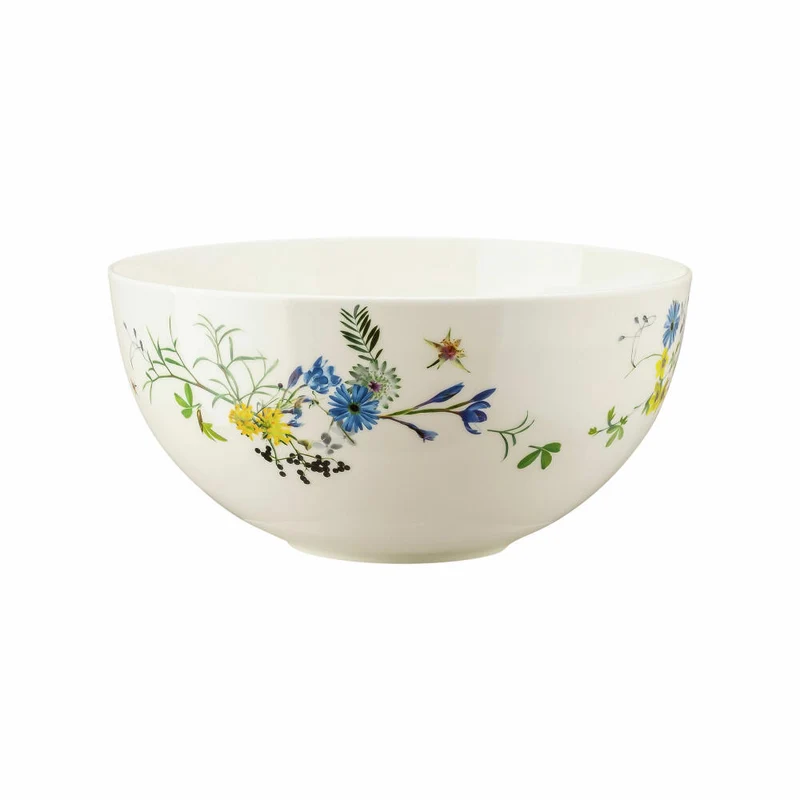 Rosenthal Schüssel Brillance - Fleurs des Alpes, Schale, Bone China, Mehrfarbig, 26 cm, 10530-405108-13326