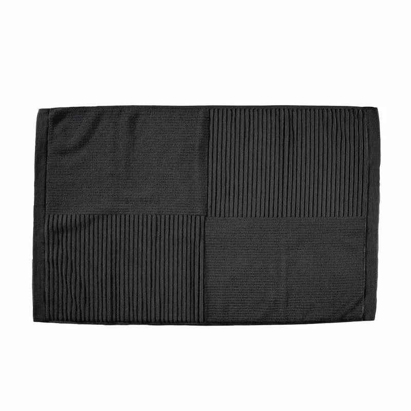 Zone Denmark Badematte Classic Black, Baumwolle, Schwarz, 80 x 50 cm, 34967