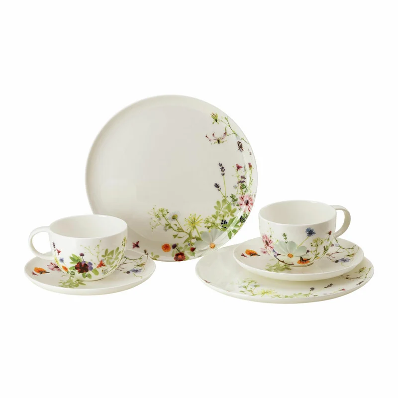 Rosenthal Geschirr-Kombi-Set Brillance - Grand Air 6-tlg., Bone China, Mehrfarbig, 10530-405109-28597