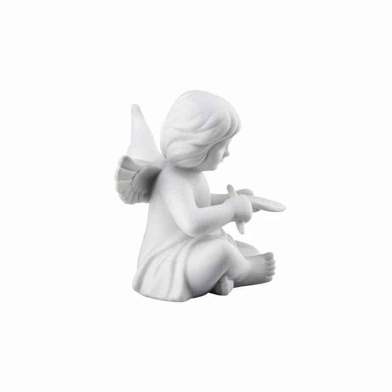 Rosenthal Dekofigur Engel mit Malerpalette, Porzellan, Weiß, 6.2 cm, 69054-000102-90535