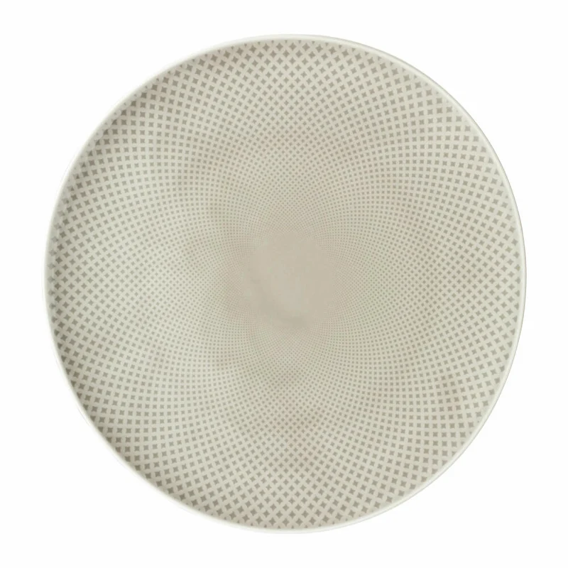 Rosenthal Teller Junto Pearl Grey flach, Porzellan, Grau, 32 cm, 10540-405201-10872
