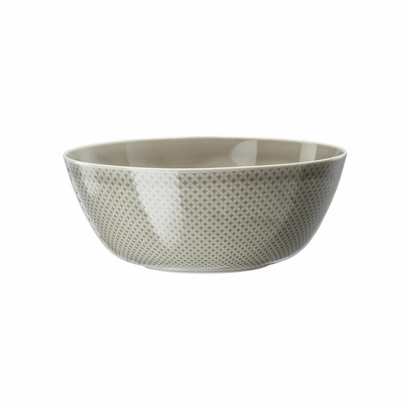 Rosenthal Schüssel Junto Pearl Grey, Porzellan, Grau, 26 cm, 10540-405201-13326