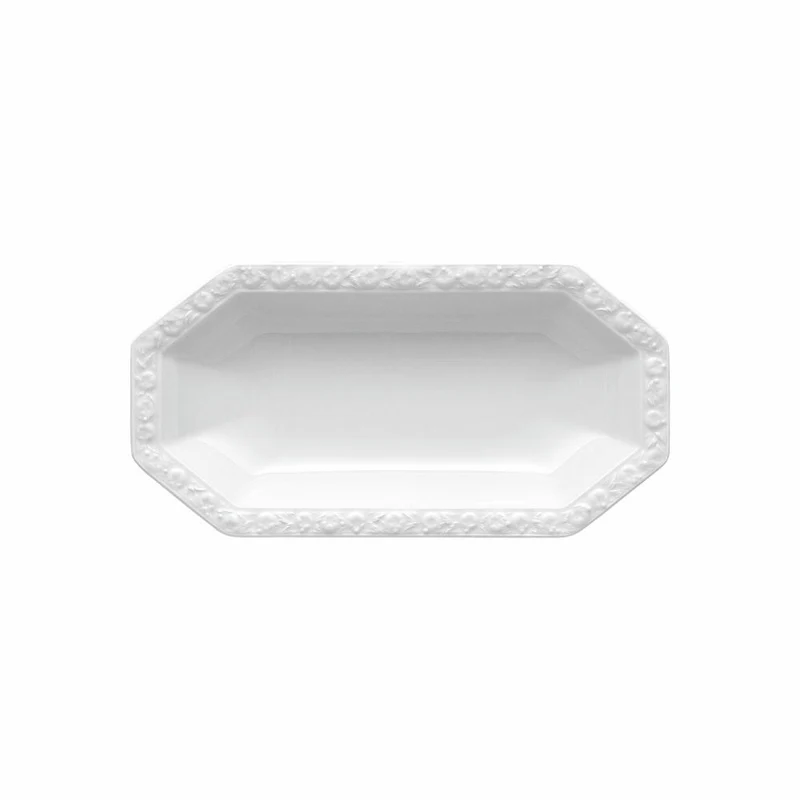 Rosenthal Beilagenplatte Maria, Porzellan, Weiß, 25 x 13 cm, 10430-800001-15323