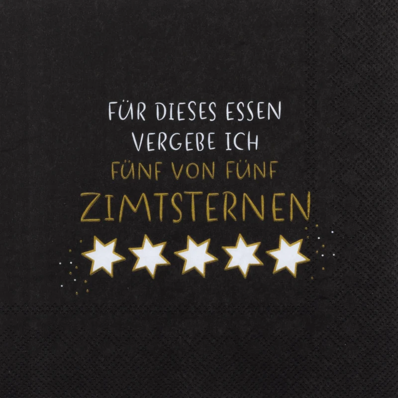 RAEDER DESIGN Papierservietten Zimtsterne