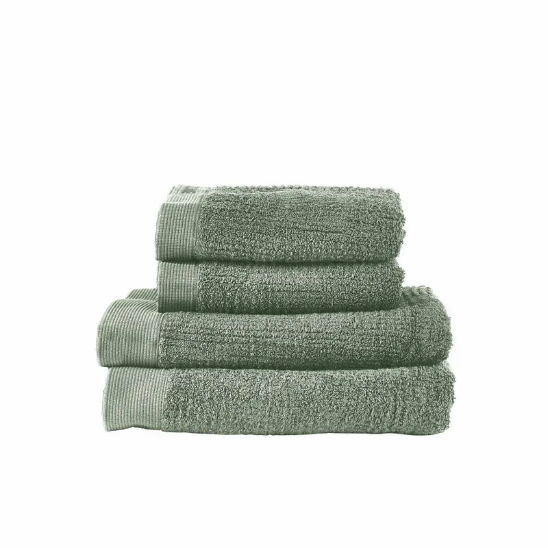 Zone Denmark Handtuch-Set Classic Matcha Green 4-tlg., Baumwolle, Grün, 34661